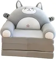 Folding Cartoon Sofa Bed Convertible Chair for Children's Bedroom and Playroom, Mouse, as described