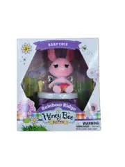 Honey Bee Acres Rainbow Ridge BABY CECE Bunny and Bouncing Seat Mini Set NIB