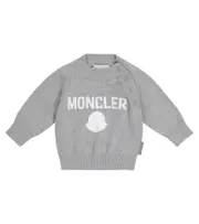 [Moncler Enfant] Moncler Enfant Baby logo cotton sweater M 18-24 grey