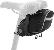 Bicycle dle Bag Reflective Bike Seat Bag Cycling Rear Seat Post Bag Tail Rear Bag Road Bike Bag ycle Storage Bag Black One Size