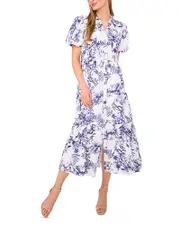 CeCe Tiered Shirtdress