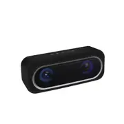 Laser Portable LED Wireless Bluetooth Speaker/FM Radio/Mic Audio/Music Black