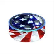 Skin Decal for Amazon Echo Dot (2nd gen) / Electric American Flag U.S.A.