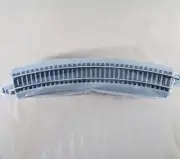 6 Bachmann E-Z Track HO Scale 9" Curved Nickel Silver Gray Roadbed 92124A NEW