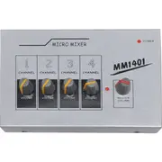MIX400 4Ch Microphone Mixer 4 X Unbalanced 6.35Mm Inputs 4CH MICROPHONE MIXER