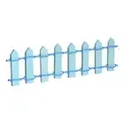 4pcs Miniature Garden Fence, 3.6 Inch Long Decorative Picket Fence, Light Blue