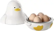 Microwave Egg Boiler Cooker | Hardboiled 4-Capacity Maker,Duck Shape Microwave Poacher, for Hard, Soft & Poached Eggs for Kitchen