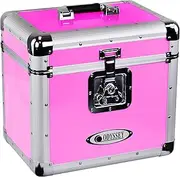 Odyssey Vintage Series Magenta 12" Vinyl Records or LP Case, Holds 70 PCS