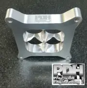 1" CARBY SPACER, 4150 HOLLEY, TAPERED 4 HOLE TO 1, SUPER SUCKER STYLE