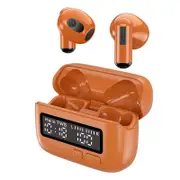 Orange BPG Portable Wireless Bluetooth Headset Retro Digital Display Clock Unique & Trendy
