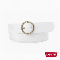 在飛比找momo購物網優惠-【LEVIS 官方旗艦】女款 真皮皮帶 / 精工Logo鐫刻