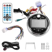 Boat Radio MP5 Marine Stereo Source Media Player AM FM RDS Receiver Video Play Bluetooth for ATV UTV SPA RZR As Shown