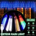 30CM LED Meteor Shower Lights 8 Tube Rain Tree String Light Garden Party Decor