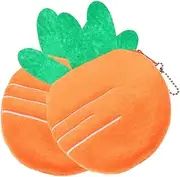 [OATIPHO] 2 Pack Carrot Purse for Women Zippered Key Wallet Easter Themed Small Purse for Adults