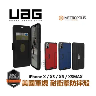 UAG保護套iPhone Xs Max 6Plus 7Plus 8Plus手機殼軍規防摔XR掀蓋式皮套防撞四角耐摔認證-337221106