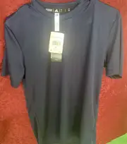 Adidas Adult SMALL Navy Climalite Soft Tee Shirt NWT !!! $20 MSRP