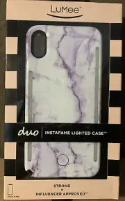 ⚡️ LuMee Apple iPhone XS Max Duo Marble Case - Lavender