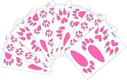 Easter Footprint Stickers for Floor - Rabbit Feet Easter Bunny Decals Stickers Floor Decal Clings,PVC Easter Rabbit Paw Print Easter Wall Decals for Floor Wall Door Window