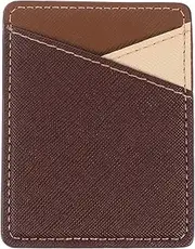SHINEOFI 1Pc PU Leather Phone Card Holder Backside Wallet for Cash Cards Portable Adhesive Sticker Durable PU Material Convenient Phone Accessory for Credit Id Cards
