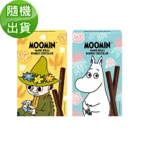 在飛比找momo購物網優惠-【Moomin 嚕嚕米】可可夾心威化捲心酥100g(隨機出貨