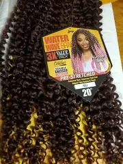 Crochet braid hair extensions water wave 99j 20 inch 6 packs available