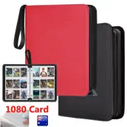 Pokemon Trading Cards Album Folder 1080 Pockets Zip Card Binder Holder XMAS Gift