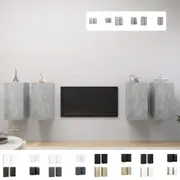 4x TV Cabinets Engineered Wood TV Unit HiFi Storage Multi Colours/Sizes vidaXL