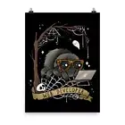 Web Developer Poster Jumping Spider Halloween Spooky Cute Goth Samhain Wall Art
