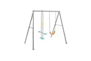 Intex Swing And Glide Two Feature SteelKids Childrens Backyard Swing Set 3y+