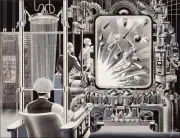 The Experiment : Frank R. Paul : Pulp SciFi : Archival Quality Art Print