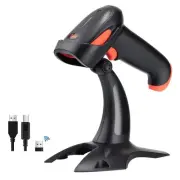 Wireless 2D QR Barcode Scanner with Stand, 3 in 1 Compatible with Bluetooth &...