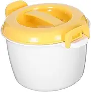 DONFAMDS Microwave Rice Cooker Compact Multi Functional Food Container for Home Office More for Rice Soups Oatmeal Stews Friends Family