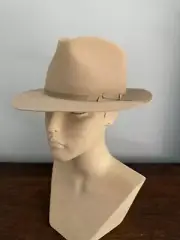 NEW Vintage L.L. Bean Stetson Moose River 7 1/8 Wool Felted Hat SILVER BELLY USA