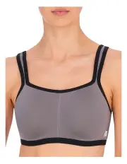 [Natori] Yogi Padded Underwired High Impact Sports Bra in Black/Grey