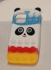 iPhone 12 Pop Fidget Multi-Colored Panda Soft Cell Phone Case