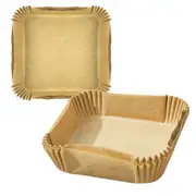 Ozoffer 100Pcs Disposable Square Air Fryer Paper Liner Non-Stick Baking Paper Liners