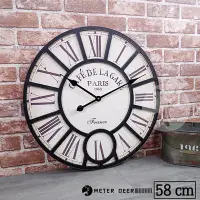 在飛比找Yahoo!奇摩拍賣優惠-歐式 巴黎 PARIS 經典 立體造型 時鐘 大尺寸 掛鐘 