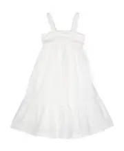 Sleeveless dress 14Y White