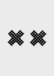 [Neva Nude] Black SubZero Stud X Pasties