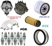 Tune Up Kit Filters Cap Wire Plugs For PONTIAC VENTURA V8 5.7L VIN (L) 1977