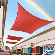 Royal Shade 12' x 16' Red Rectangle Sun Shade Sail RS-SLR, UPF50+ 95% UV Bloc