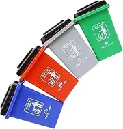 KOMBIUDA Children's Educational Toys Step Trash Bin Car Trash Can 4 Colors Mini Truck Trash Cans for Boys and Girls' Garbage Classification Learning