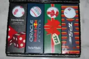TAYLORMADE TP5 & TP5x PIX 1 DOZEN GOLF BALLS Christmas Monster Dice Stripe