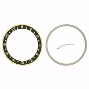 18KY Bezel, Insert & Springs Rotating Bezel Kit For Rolex GMT 16713, 16718 Black