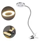 Flexible USB Clamp Clip-On LED Lights Reading Table Desk Bed Bedside Night Lamp