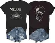 [SlendShaper] Book Lovers Shirt Women Vintage Stars Graphic Shirt Classic Tops Funny Letter Printed Tops