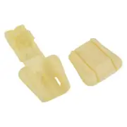 Zipper Pull Cord Ends, 25 Pack Zip Clip Buckle Rope End Lock 18mm, Beige