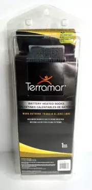 Terramar NEW Battery Heated Socks Size L Large Men's 9-12 Women's 10-13