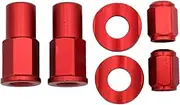 Motocross CNC Valve Cap Dirt Bike Rim Lock Nuts Bolts Spacer Compatible with YZ250F YZ450F WR250R WR450R WR250F WR450F Part