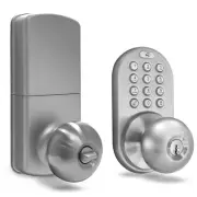 TKK-02SN Tkk-Sn Digital Door Knob Lock with Electronic Keypad, Satin Nickel, ...